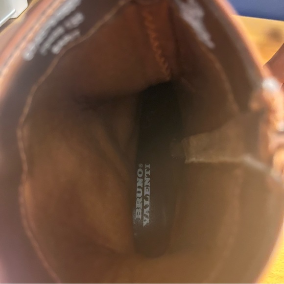 Women’s Size 11 Bruno Valenti Mid-Calf Chestnut heel Boots 3 inch heel - Picture 8 of 8